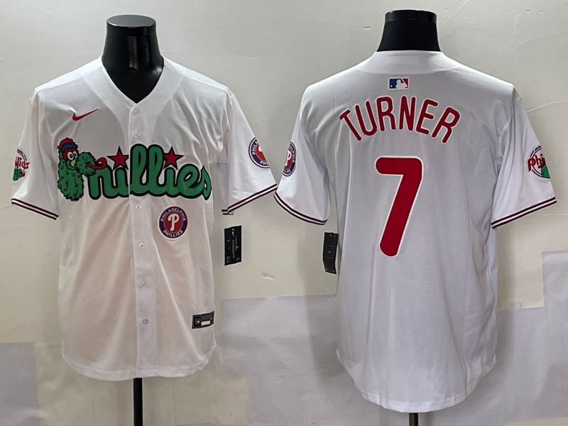 Men Philadelphia Phillies #7 Turner White three generations Joint Name Nike 2025 MLB Jersey style 6->philadelphia phillies->MLB Jersey